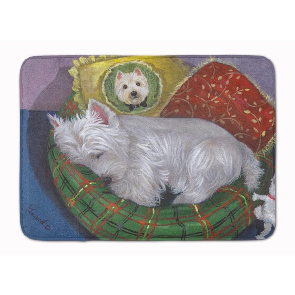 Carolines Treasures 19 x 27 in. Westie Precious Toto Machine Washable Memory Foam Mat PPP3282RUG - main